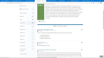 SNHU Coursebook in Codio IT 140 Intro to Scripting Python
