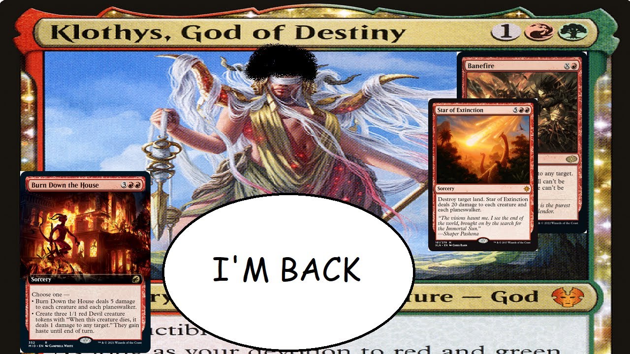 mtg klothys god of destiny commander deck Amazon.com: Klothys, : Toys & Games Klothys isnt a creature Klothys, God of Destiny (Commander)