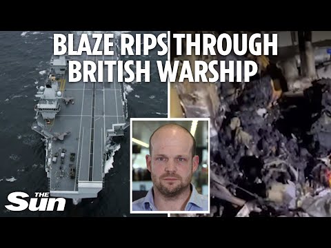 Horror fire ripped through 'cursed carrier' HMS Queen Elizabeth injuring ten sailors