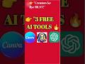 👉 3 Free AI Tools For Creators 🔥 Canva AI, Leonardo AI & ChatGPT