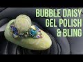 Bubble Daisy Using Topcoat and Gel Polish - Step by Step Tutorial