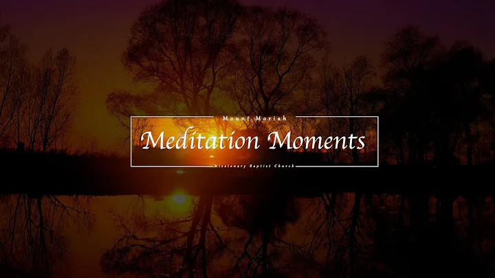 Meditation Moments with Reverend Patricia Crawford