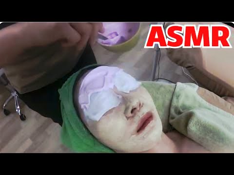 ASMR(꿀잠버튼)태국 전통 비법 허브 핫 얼굴 마사지Thai Traditional Secret Herb Hot Face Massageㅡ태국