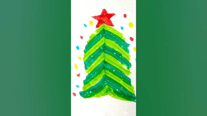 Happy Christmas #shorts #art #youtubeshorts #drawing #christmas #christmastree #viral #shortsfeed