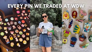 EVERY PIN WE TRADED AT WALT DISNEY WORLD  how to start pin trading, our tips & tricks, and 75 pins!