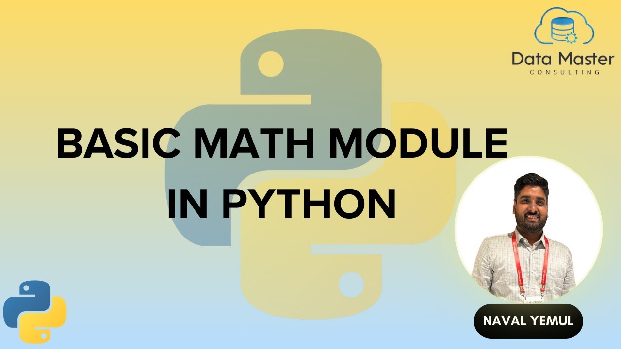 18. Basic Math Module in Python | Python for All | For Complete ...