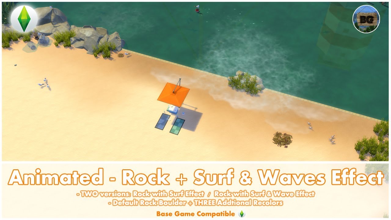 Mod The Sims - Surf's Up! - New surfing interaction and set