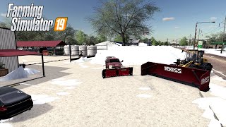 Fs19 County Line  90cm+ Snowplow clean up with The Rental Man Buch