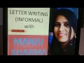 Informal letter writing with manju sharma