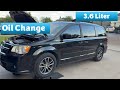 2017 Dodge Grand Caravan Oil Change 3.6 liter
