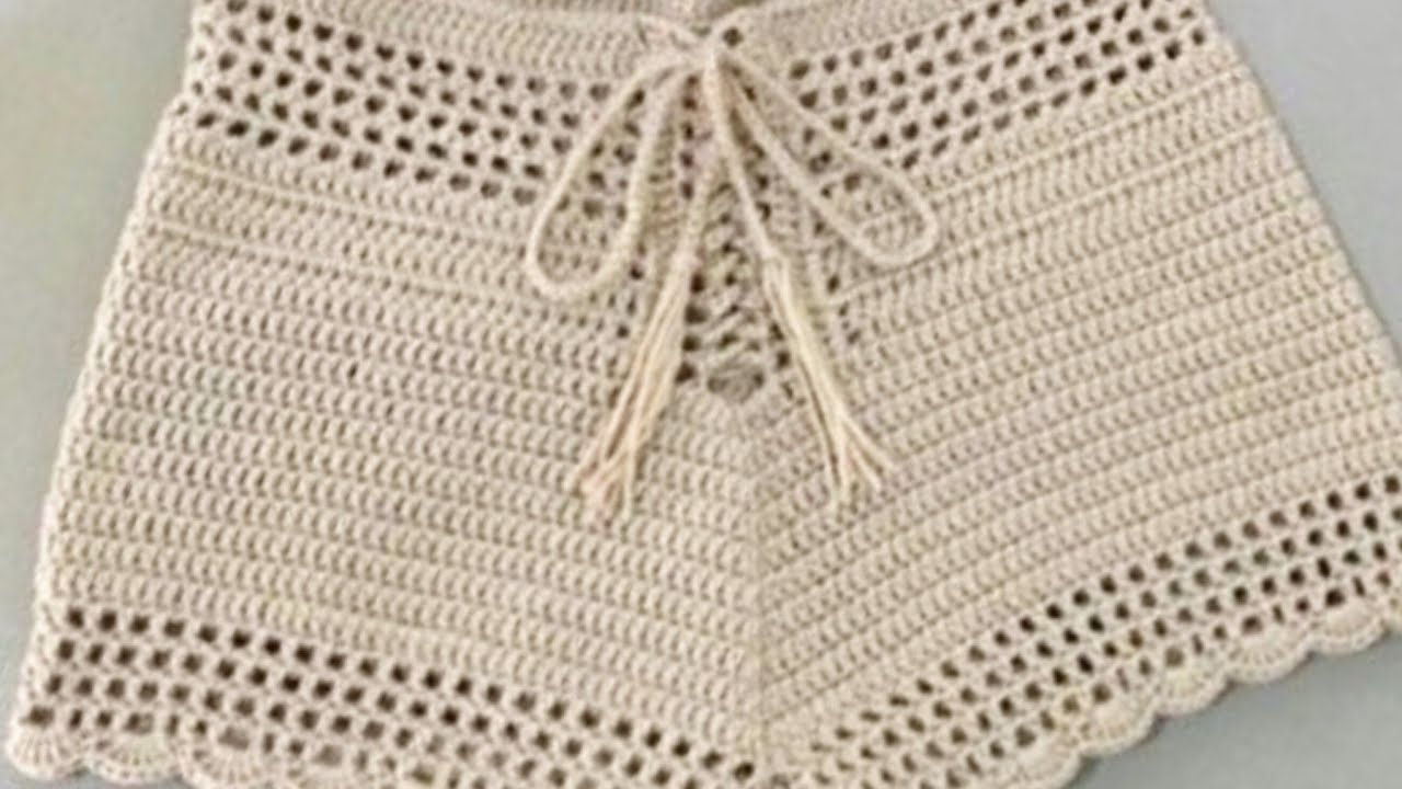 shorts de crochê técnica infalível pra vestir bem #crochê