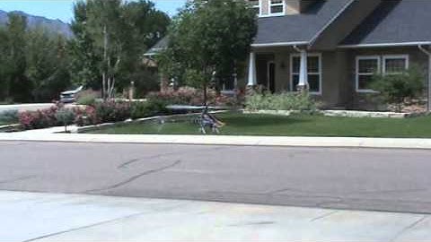 Align Trex 500 RC Helicopter Low Hover Practice