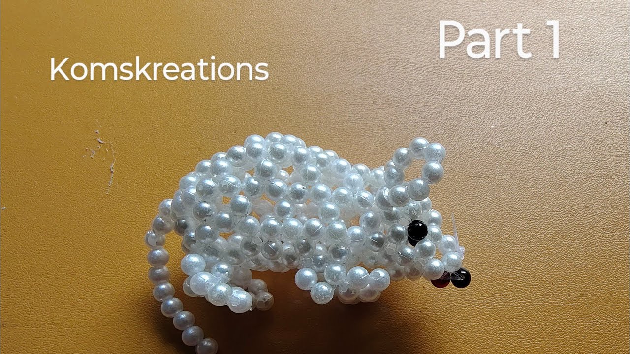Beaded mouse Part 1 Ganesha mouse. பாசியில் எலி பகுதி 1