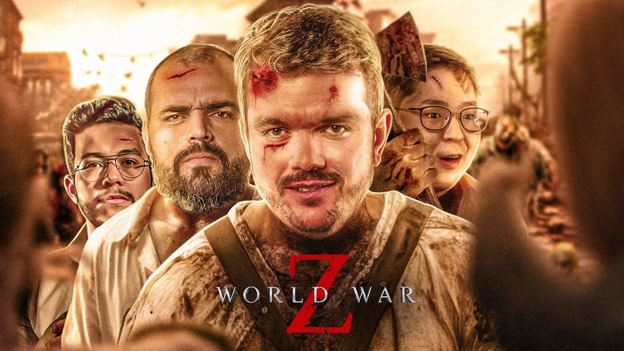 FUI PRA GUERRA ZUMBI COM BT, LIMINHA E STEELEGA  - WORLD WAR Z