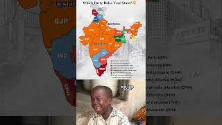 India’s Political Map in 2026 😳 Which Party Rules Your State 🇮🇳 #shorts #geography #countries