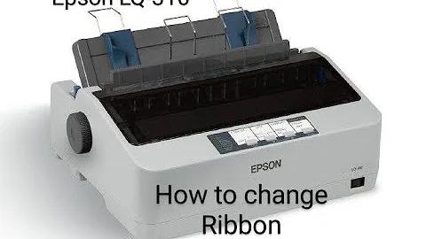 Epson LQ-310 | The way to change  Ribbon