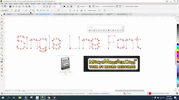 Corel Draw Tips & Tricks Single line Vector Font Part 4