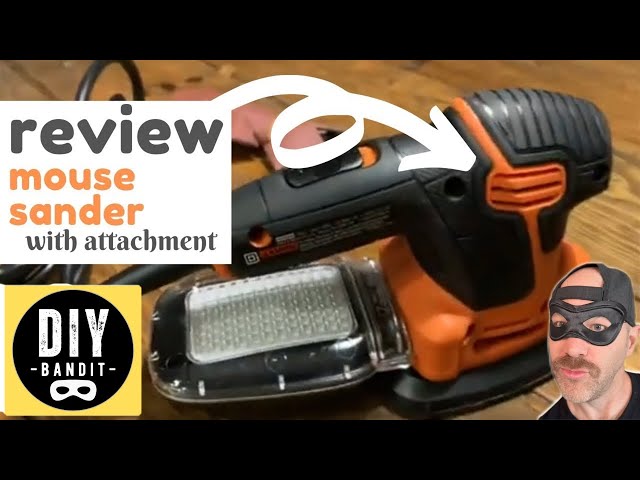 Black And Decker Mouse Detail Sander Setup & Review 