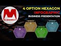 09. 4 Option Hexagon Animated Infographic //#slides #powerpoint #office #pixelformula
