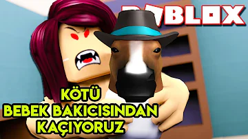 😡 Kötü Bebek Bakıcısından Kaçıyoruz 😡 | Escape The Evil Babysitter Obby | Roblox Türkçe