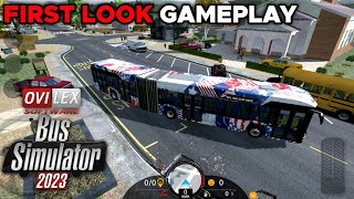 ARTICULATED/ELECTRIC BUS Driving in BUS SIMULATOR 23 by Ovilex First Look Gameplay Android & iOS screenshot 3
