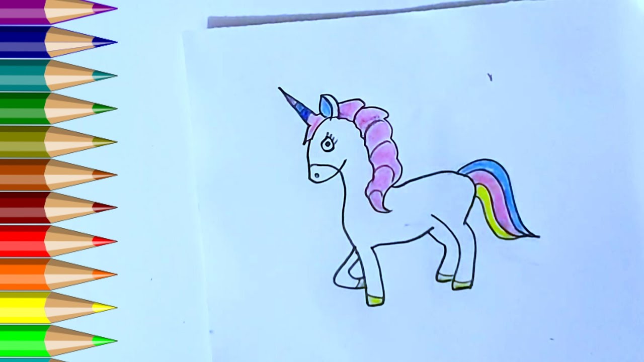 Drawing Video For Kids 🦄 Step by Step Drawing 🦄 Easy Drawing For kids ...