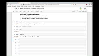 33 pop and popitem Methods