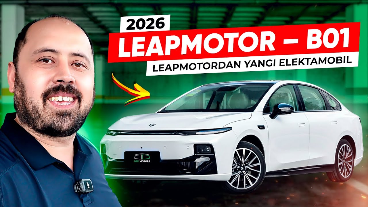 Yangi elektramobil Leapmotor B01 2026 o'zbekcha to'liq obzor!