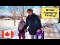 3 Years of YouTube Journey &amp; My Real Earning from YT | Family Day Weekend &amp; Snow Sledging in Canada