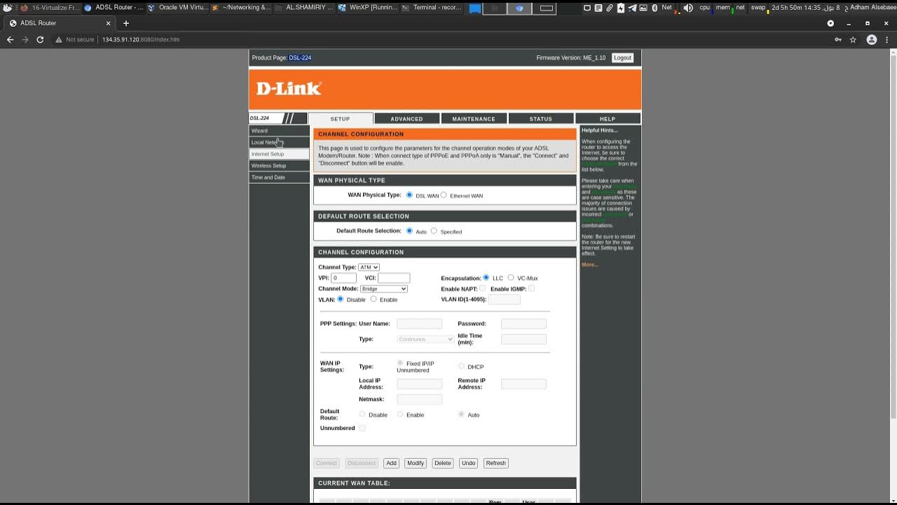 DLink DSL 224 ADSL with Wifi Configuration YouTube