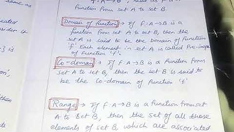 Functions class#10(Image and Pre image of a function)