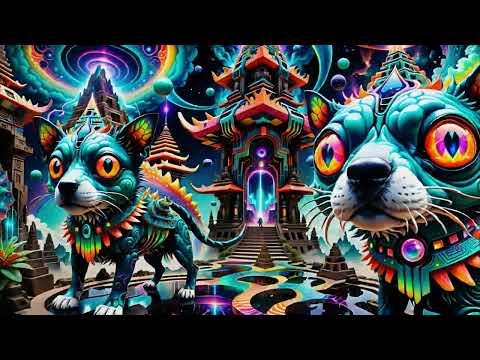 Trippy Aztec Psytrance Visualizer | Psychedelic Ancient Experience (4K UHD 60 FPS)