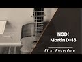 Testing out my new martin d18