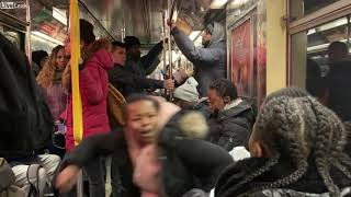 🔥 Crazy Lady Subway FreakOut Over Seat ft. homeless jimmy