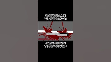 Art Clown Vs. Cartoon cat (Stick nodes) #sticknodes #sticknodesfight #cartooncat #trevorhenderson