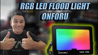 RGB LED Floodlight Onforu VERY COOL Light Setup
