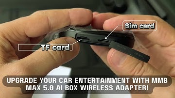 MMB Max 5.0 AI Box | Wireless CarPlay & Android Auto Adapter (Android 13)