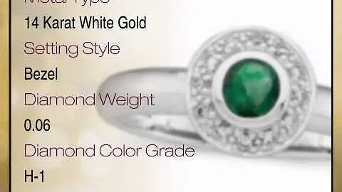 Fabulous Natural Gem Emerald Encircled by Pave Diamonds - Classic Ring for SALE - africagems.com