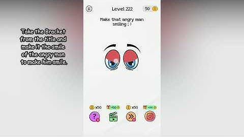 Braindom Level 222 Make that angry man smiling