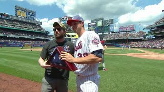 PHI@NYM: Mets honor Veteran of the Game