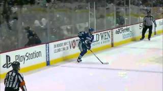 Pekka Rinne Amazing Diving Save On Kevin Bieksa Vancouver Canucks 4302011