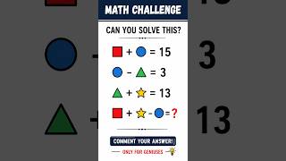 🧠 99% Failed This Math Challenge | Try Now!