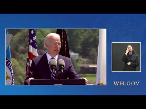'We Need You Badly,' Biden Tells Cadets At Coast Guard Academy Commencement In CT