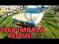 BARN FIND 1968 Impala 4 Door with a 396 BIG BLOCK Sitting Outside! (Barn Find Rescue)