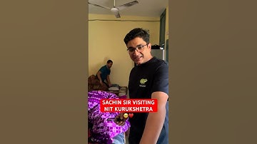 SACHIN SIR AT NIT KURUKSHETRA🥹♥️ #sachinsir #nitkurukshetra