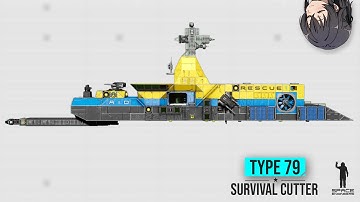 This Highly Automated Ship is Meant For Survival, Space Engineers Type 79 Cutter and 99 Frigate