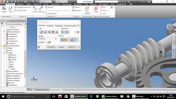 Ensamblaje de tornillo sin fin; en Inventor