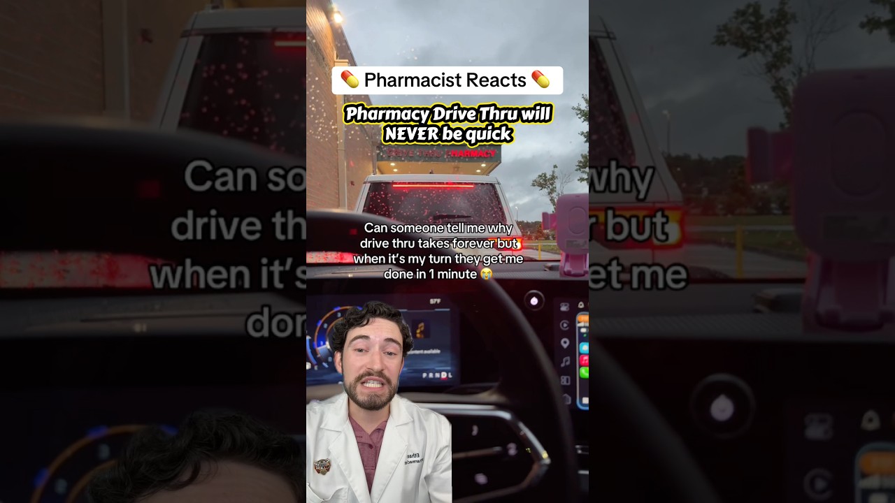 🚨 WHY ARE PHARMACY DRIVE THRUS SO SLOW!! #pharmacy #pharmacist #retailpharmacy #pharmacytech