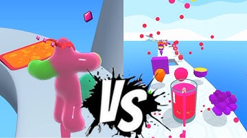 Blob Runner 3D Vs Juicy Run All Levels Gameplay Android iOS Walkthrough 3DG58