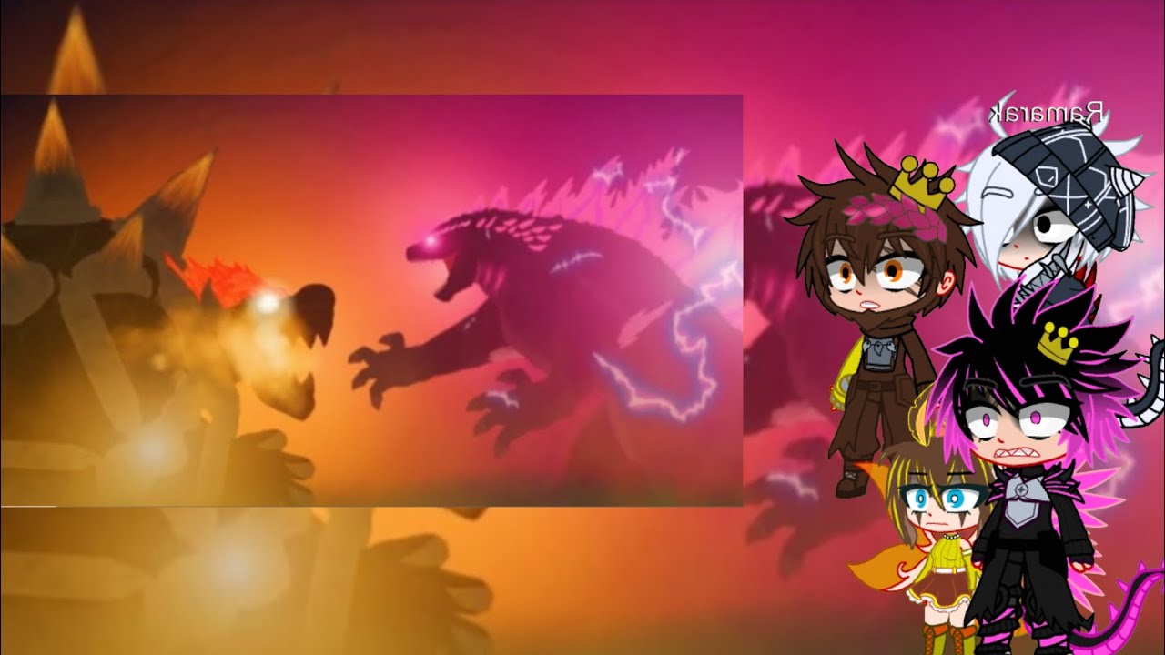 Kaijus reagir Evolved Godzilla vs Bowser